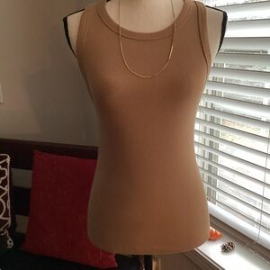nwot nude tan tank top m